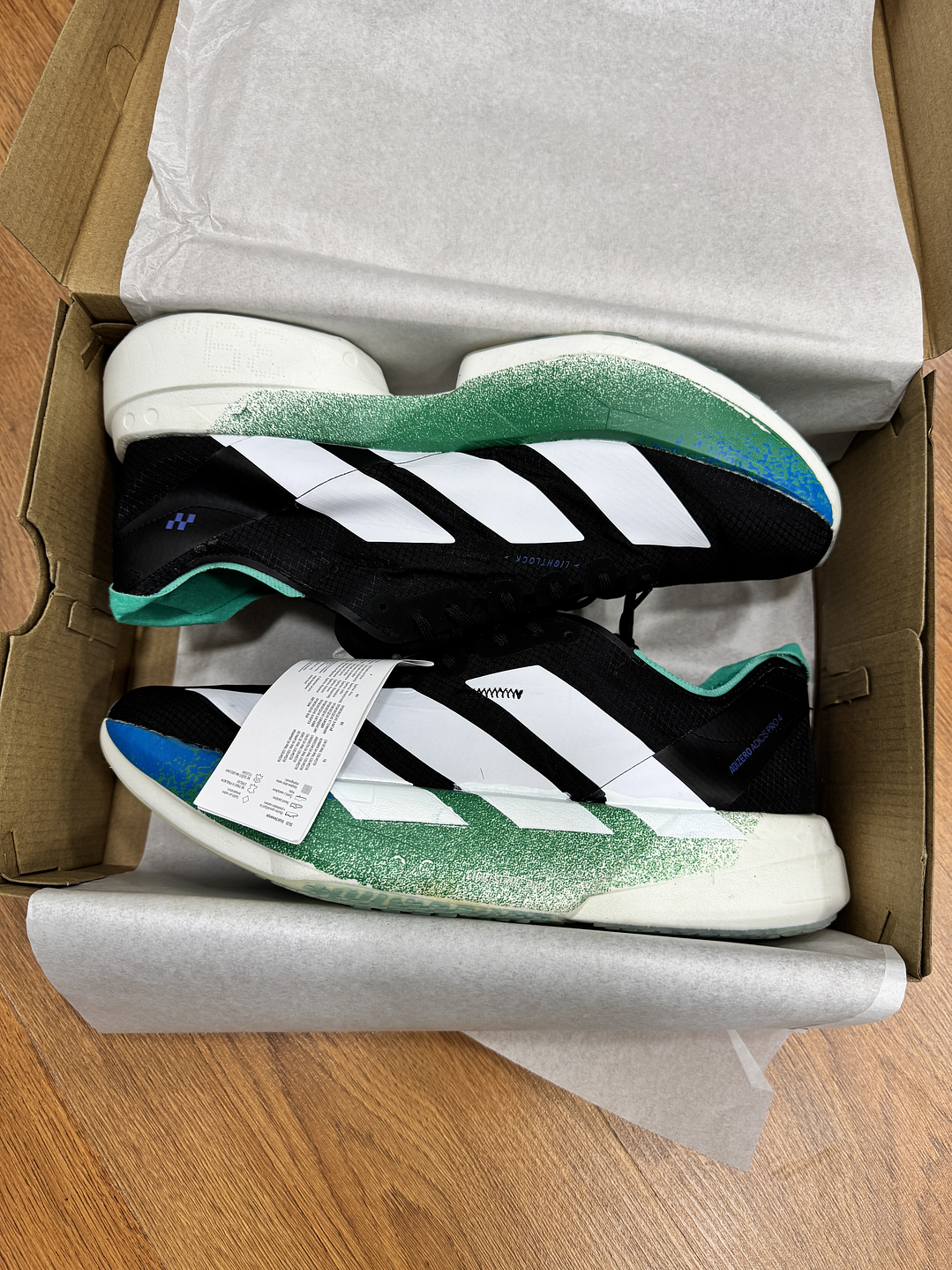 Adidas Adizero Pro 4 Black Blue 2