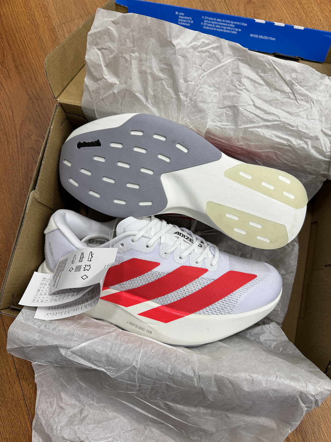 Adidas Adizero Evo Sl White Red  3