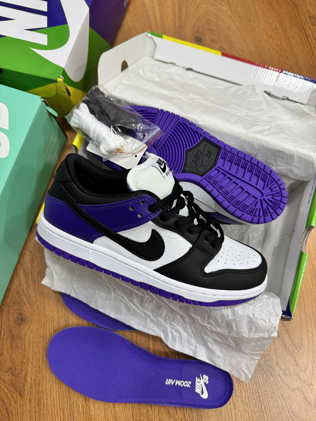 Nike Sb Dunk Morado Negro  2