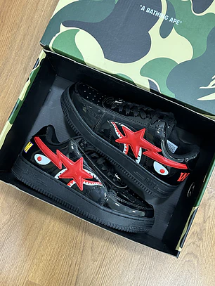 Bape Sta Shark Black Red 