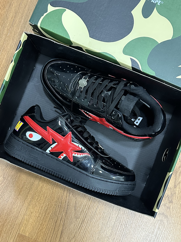 Bape Sta Shark Black Red  3