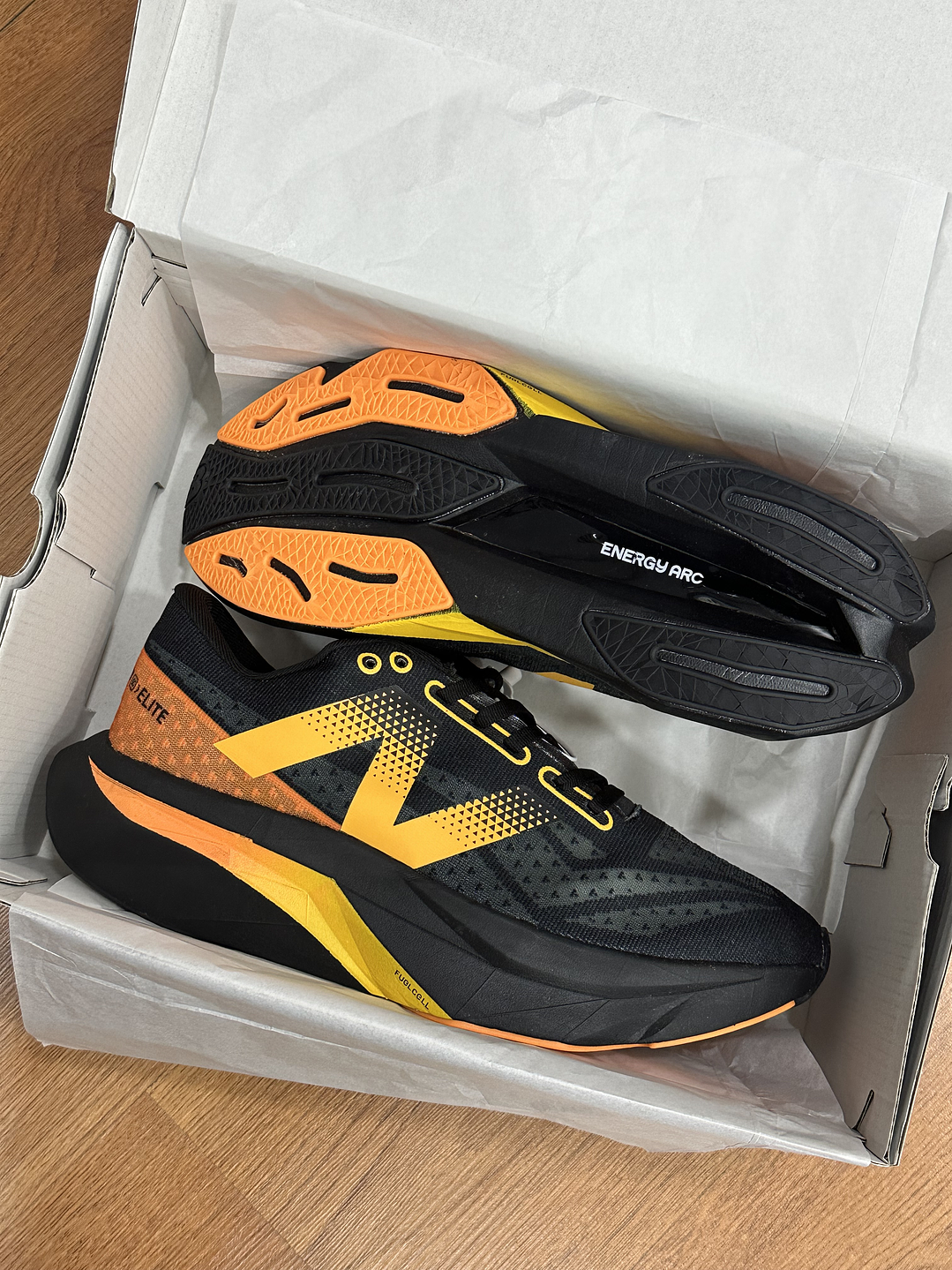 New Balance Elite V4 Black Orange  3