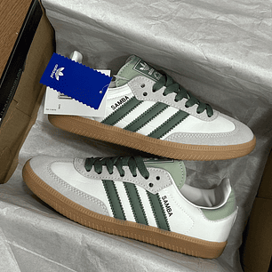 Adidas Samba Silver Green 