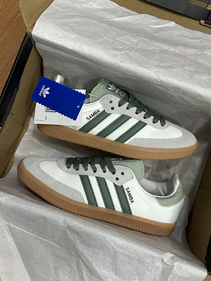 Adidas Samba Silver Green 