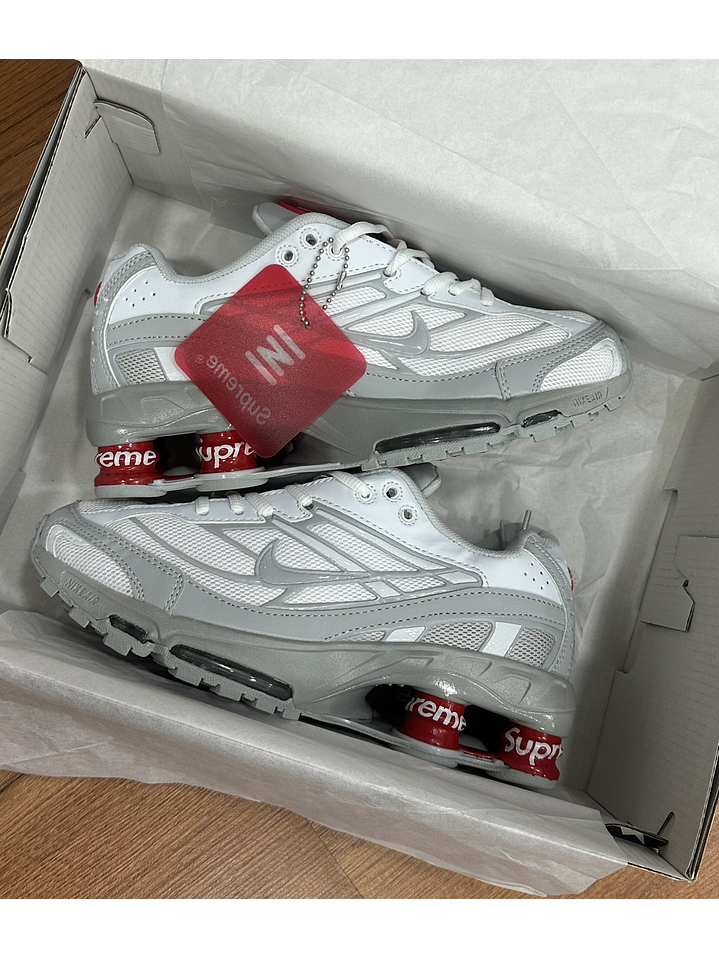 Nike Shox X Supreme Grey 1