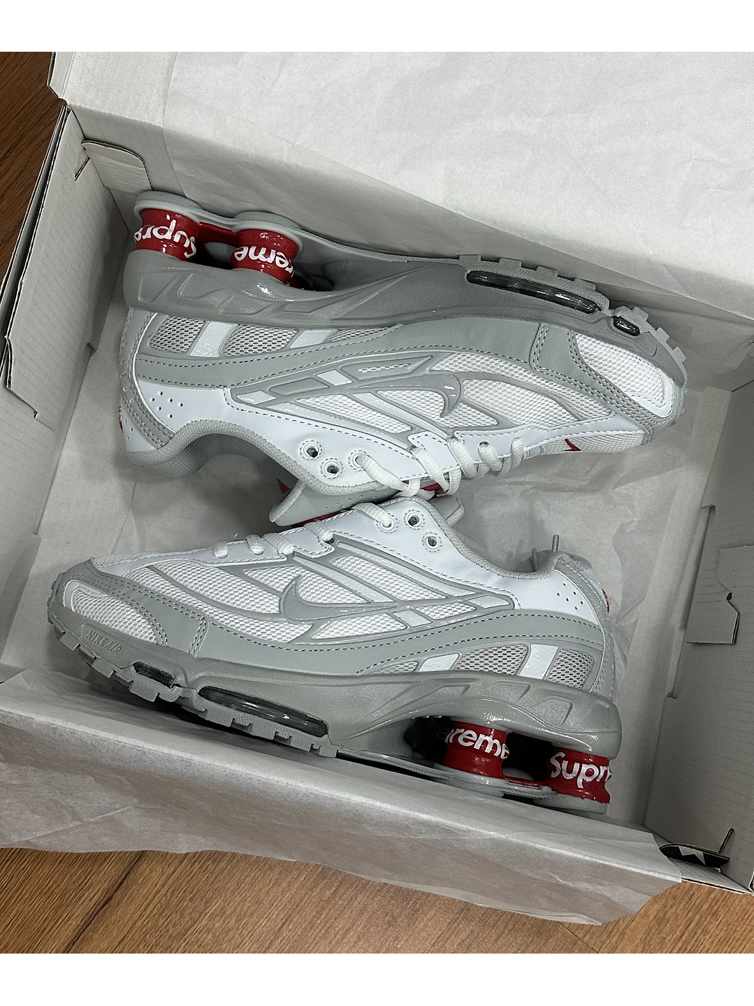 Nike Shox X Supreme Grey 2
