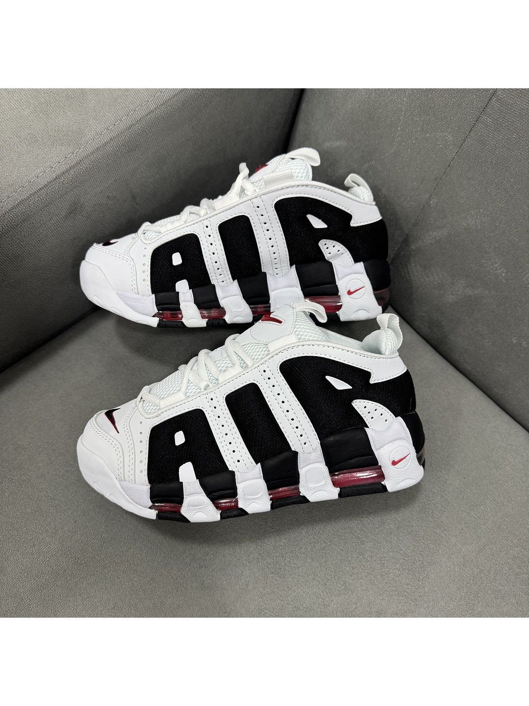 Nike Air Uptempo White Black  1