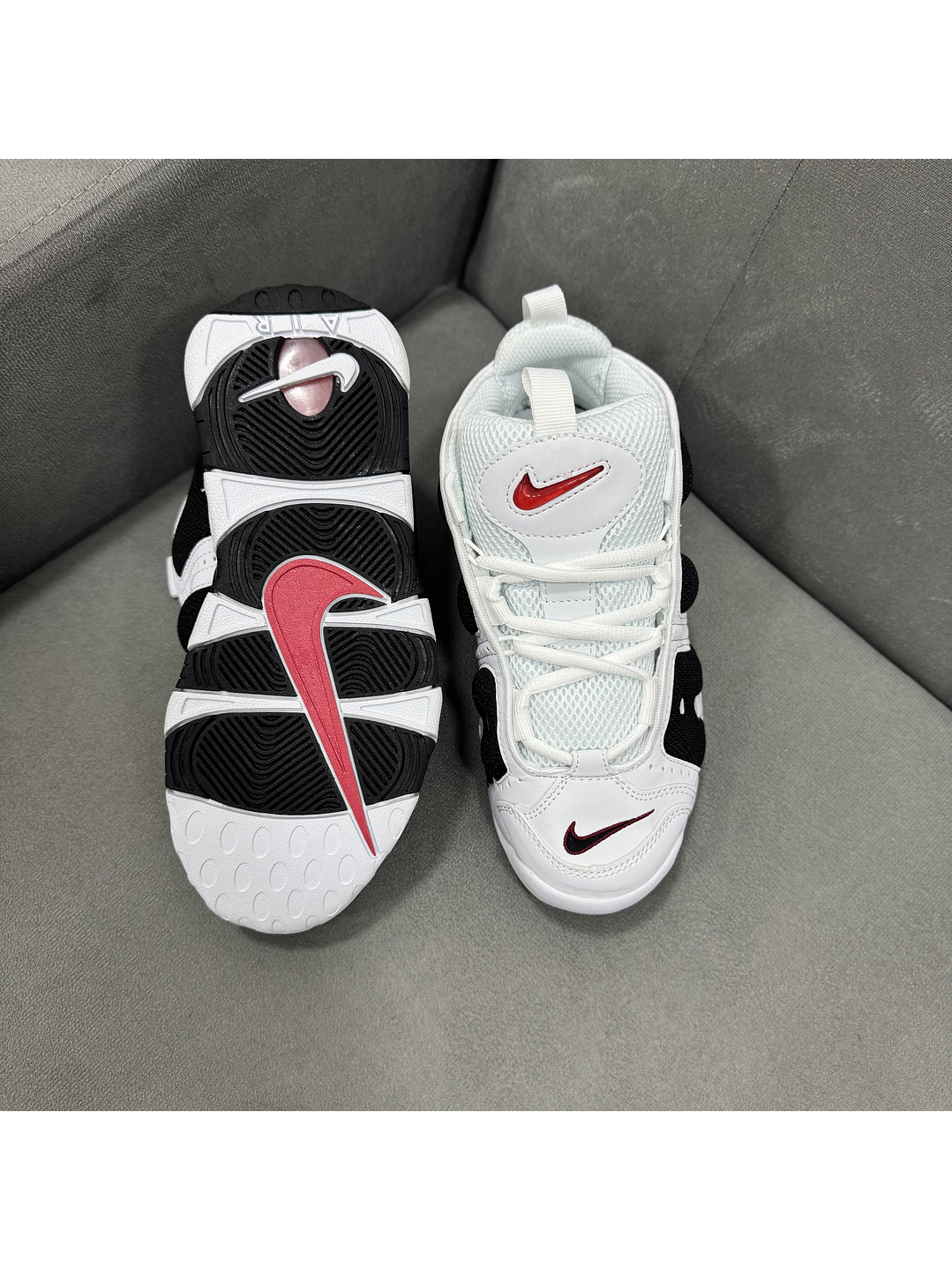 Nike Air Uptempo White Black  3