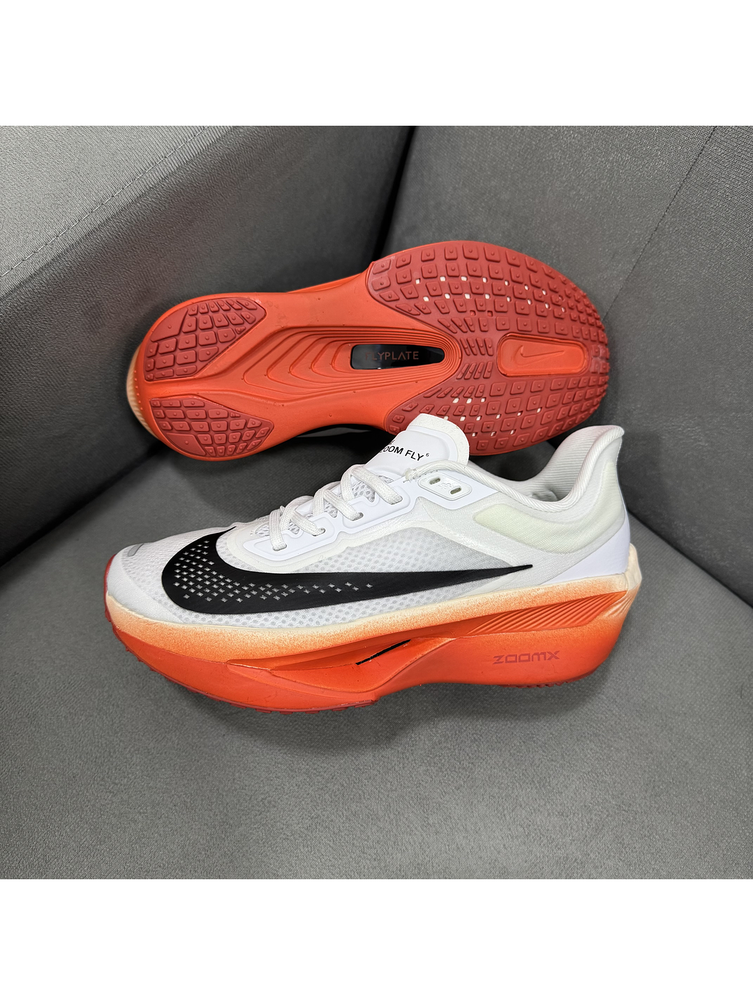 Nike Zoom Fly 6 White Orange  2