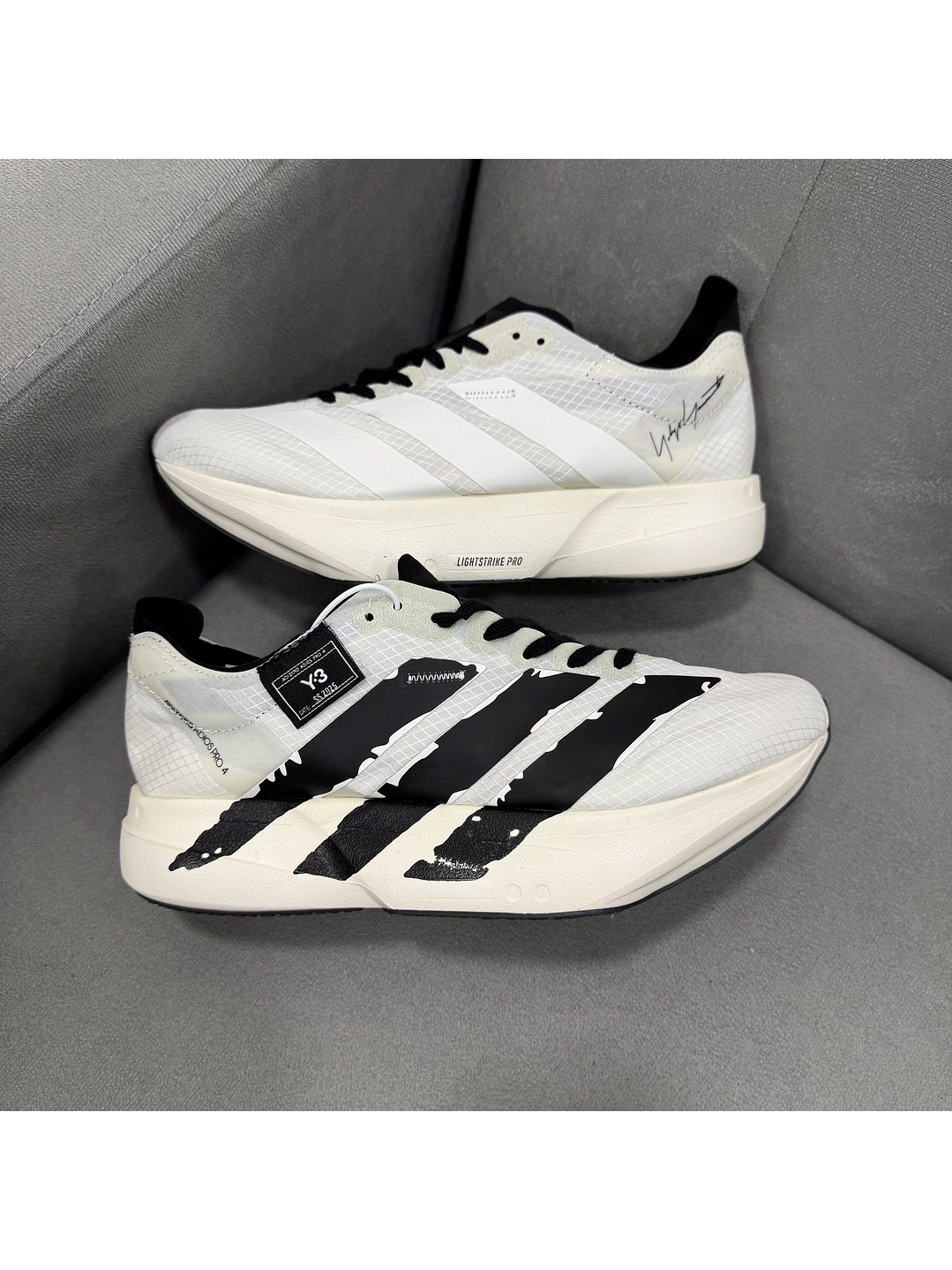 Adidas Adizero Pro 4 Y3 White Black 1