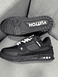 Louis Vuitton Trainer Black White - Miniatura 4