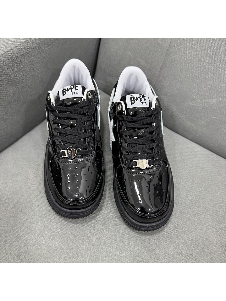 Bape Sta Charol Negro Blanco 3
