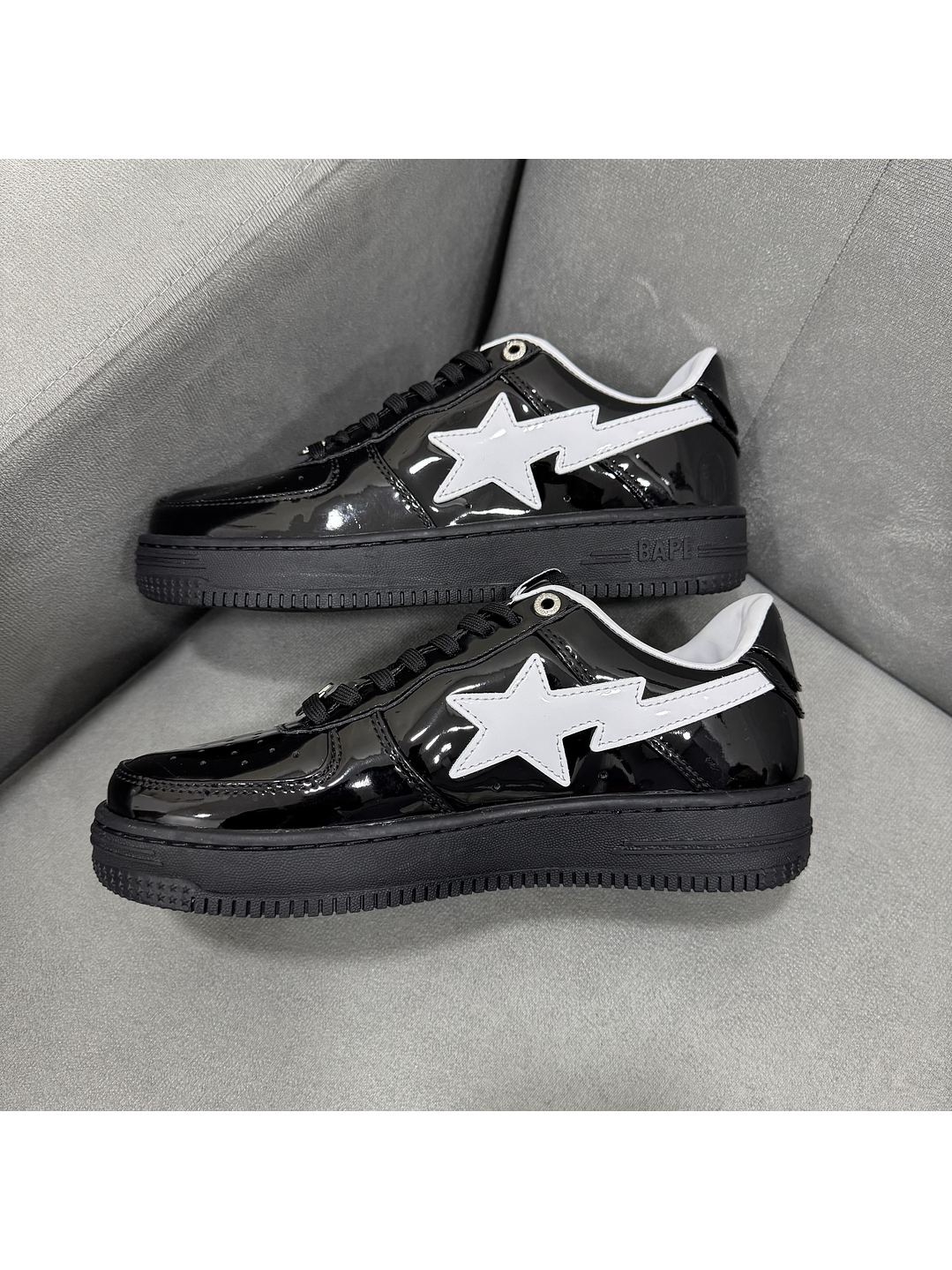 Bape Sta Charol Negro Blanco 2