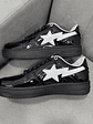 Bape Sta Charol Negro Blanco - Miniatura 2