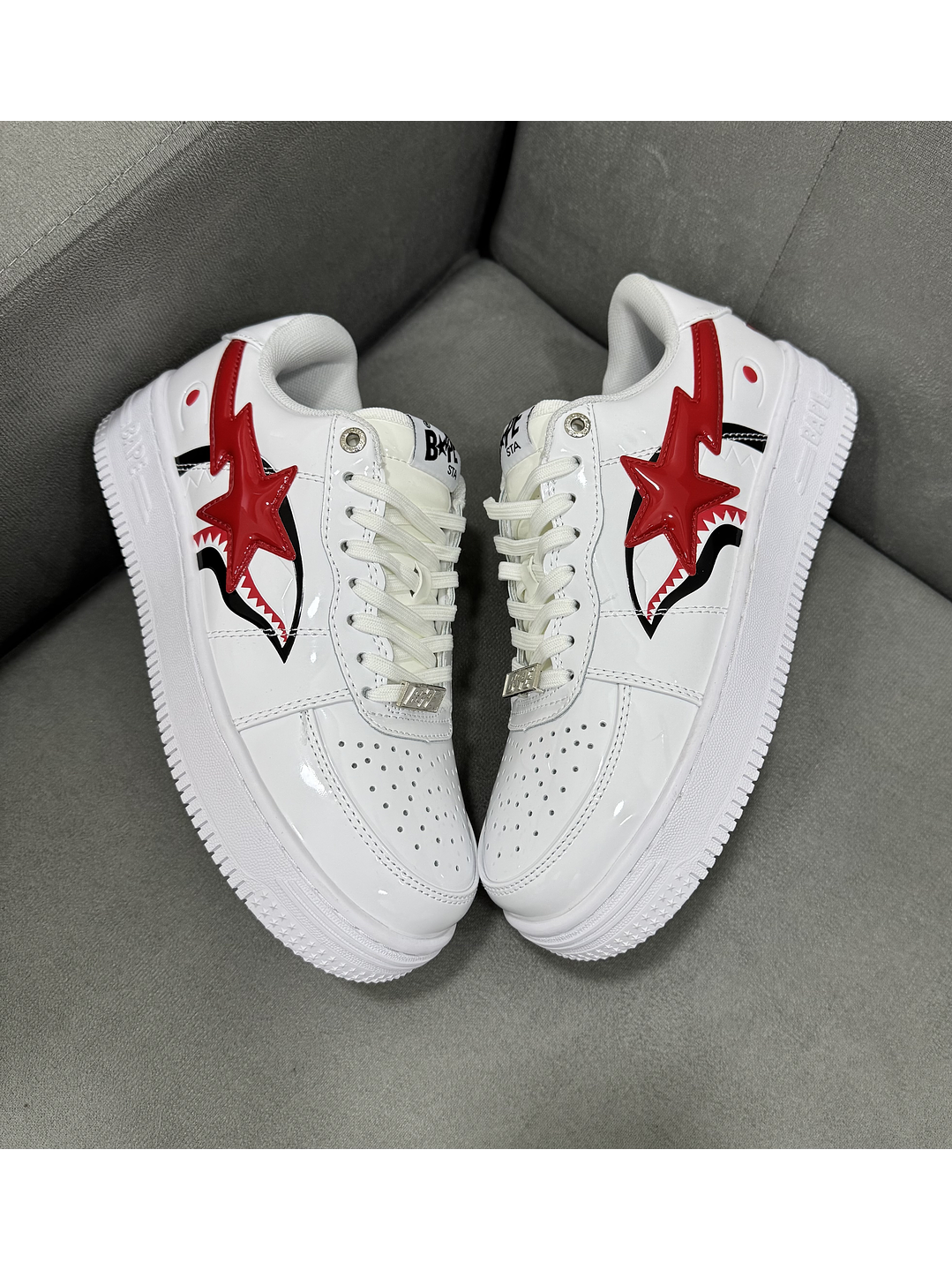 Bape Sta Charol White Red 1