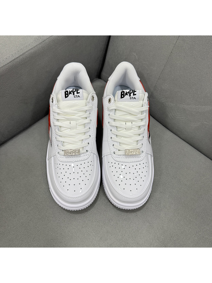 Bape Sta Charol White Red 4