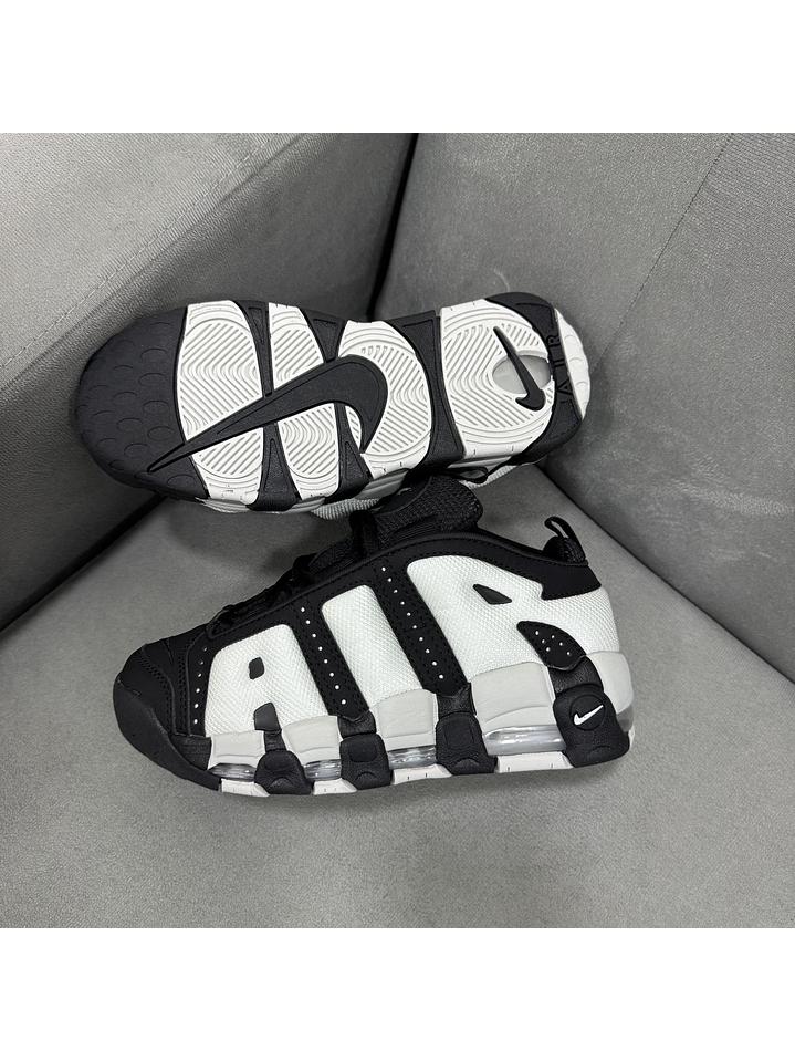 Nike Uptempo Black White  3