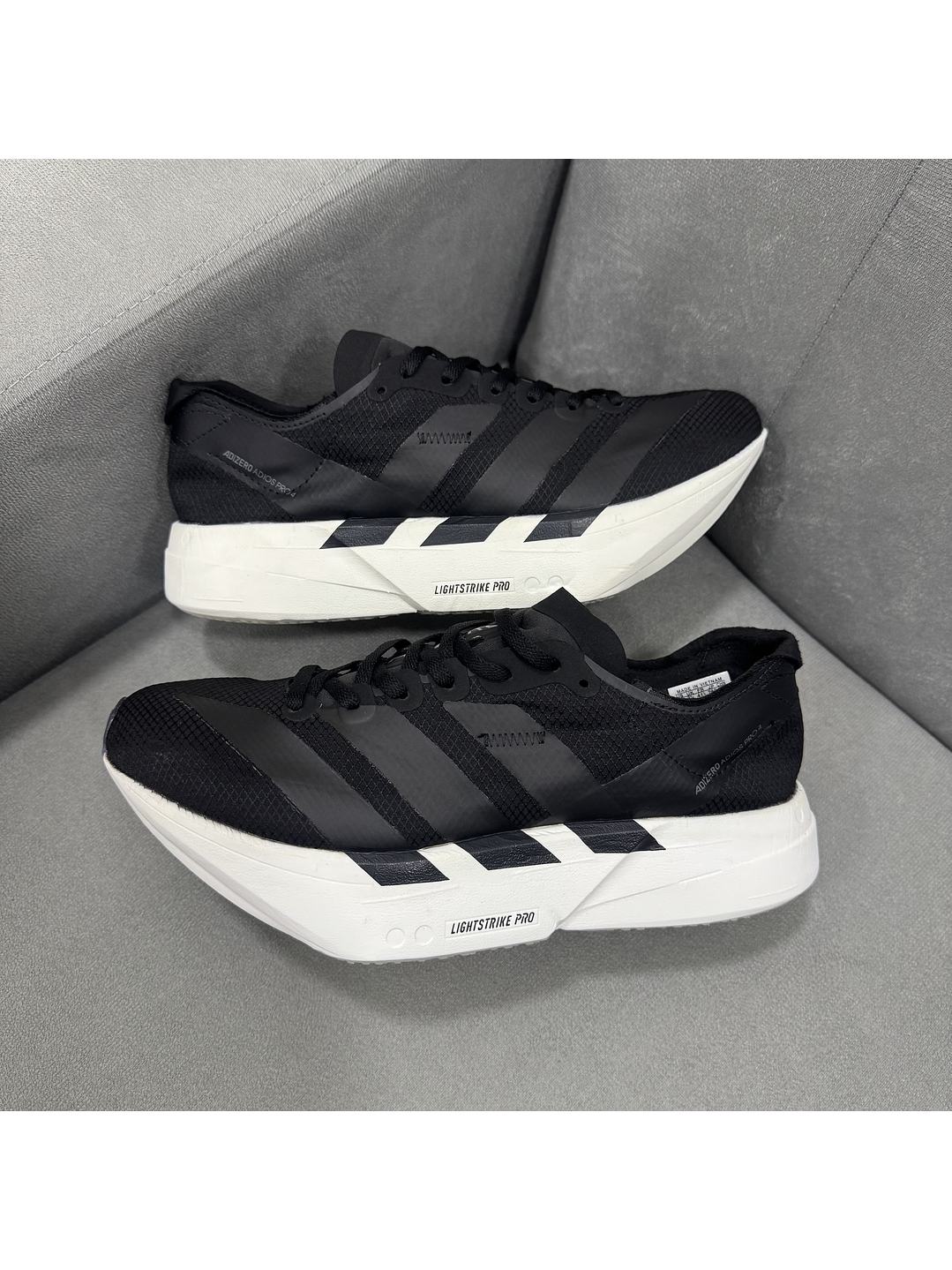 Adidas Adizero Pro 4 Black White  1