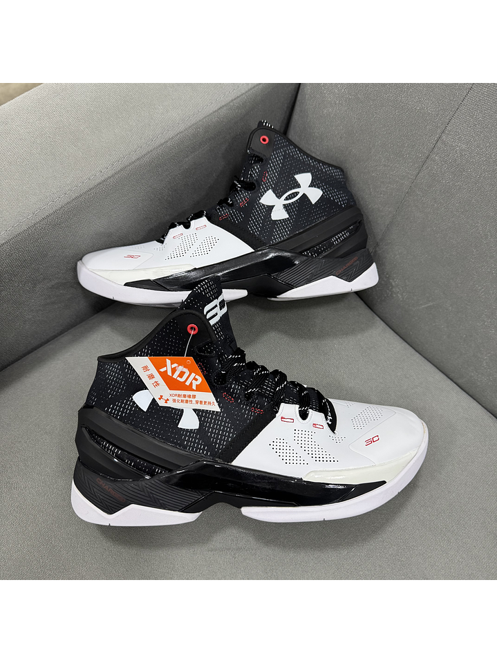 Under Armour Curry 2 Black White  1