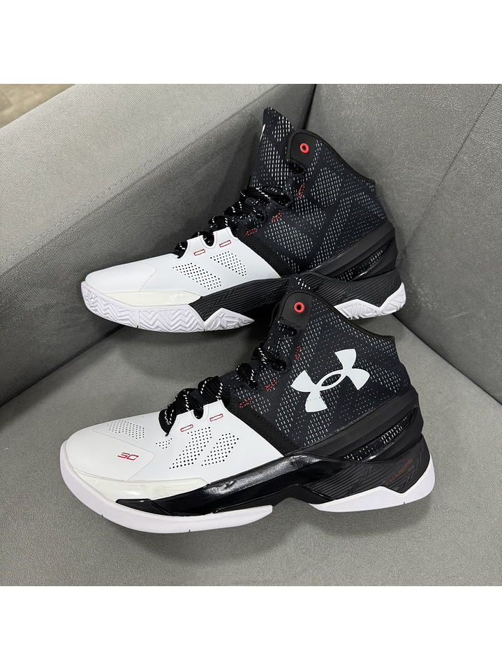 Under Armour Curry 2 Black White  3