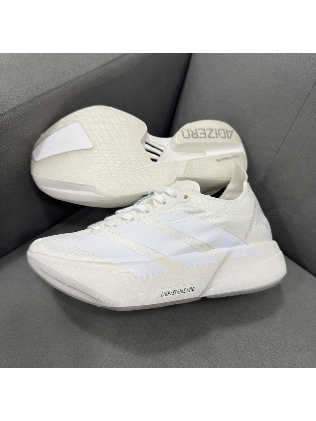 Adidas Adizero Pro 4 Total White  4