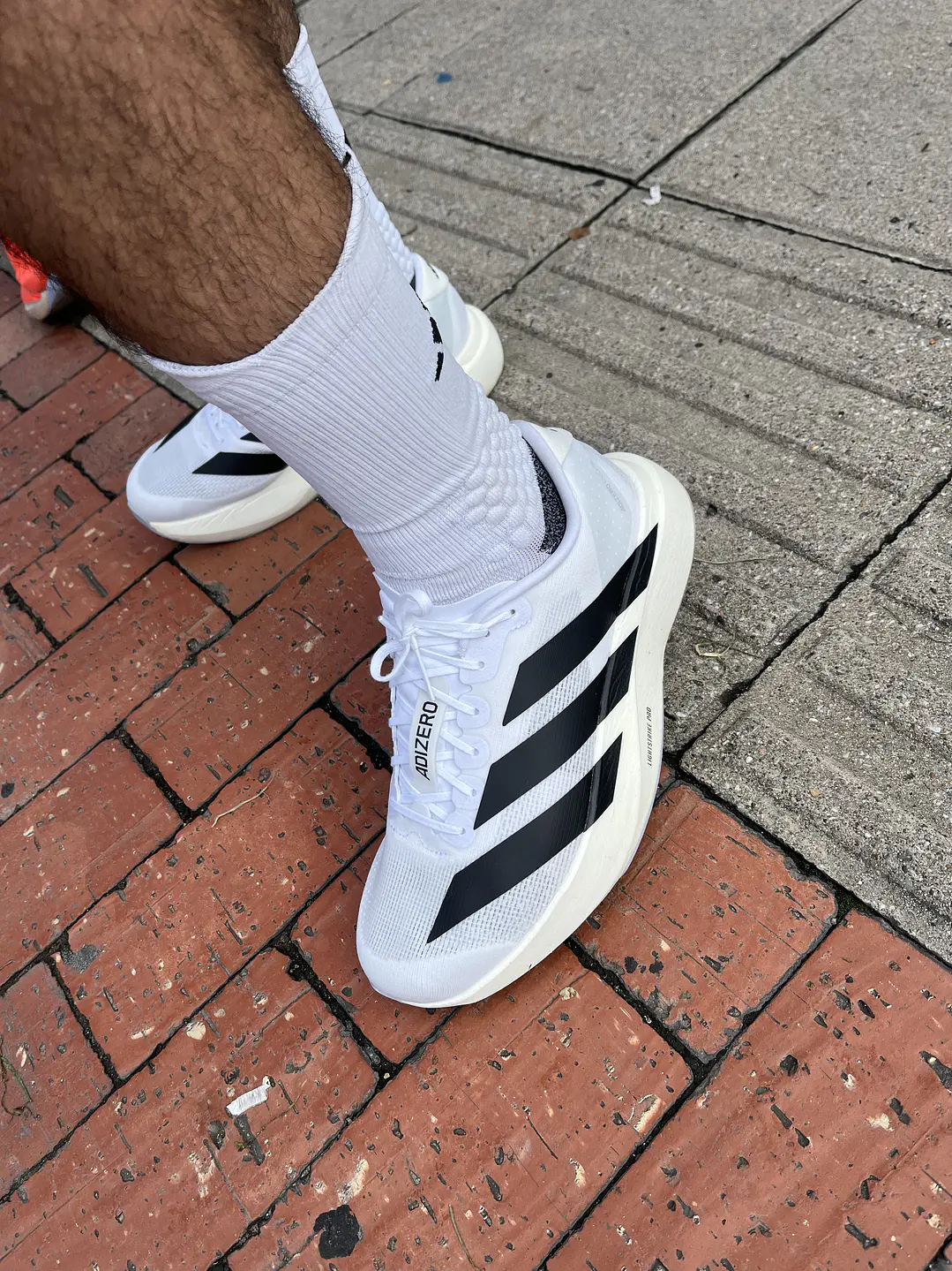 Adidas Adizero Evo Sl White Black 1