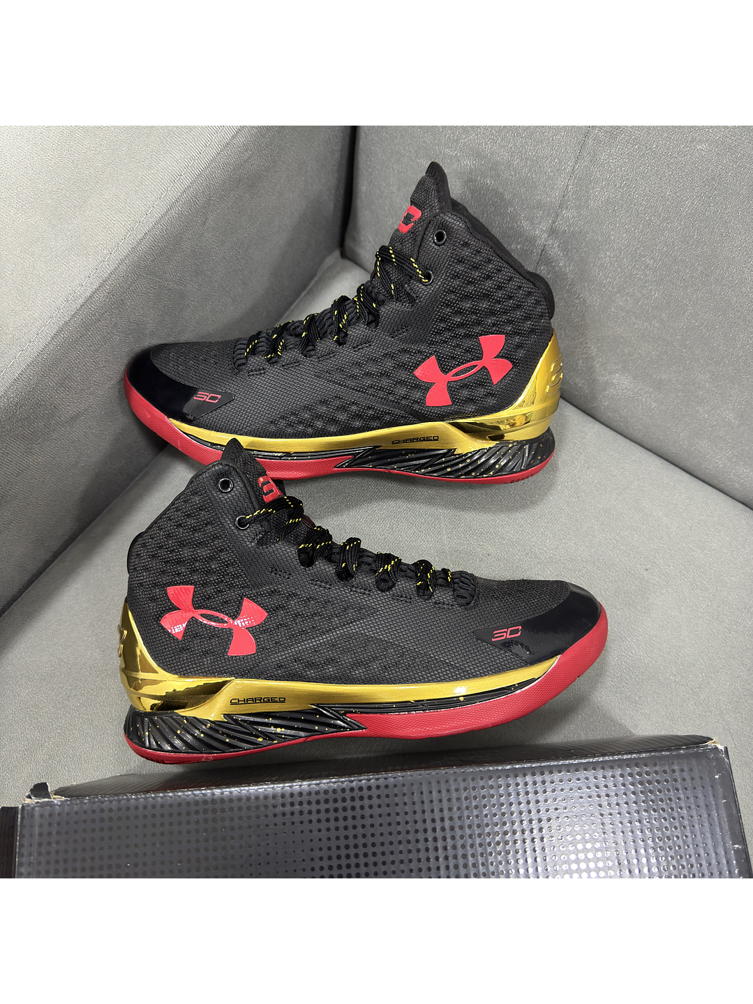 Under Armour Curry 1 Black Red 1