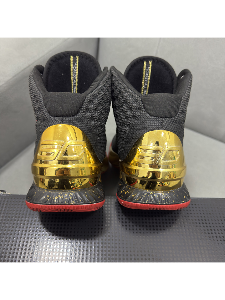 Under Armour Curry 1 Black Red 5