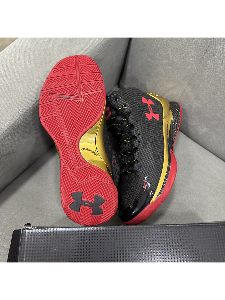 Under Armour Curry 1 Black Red 4