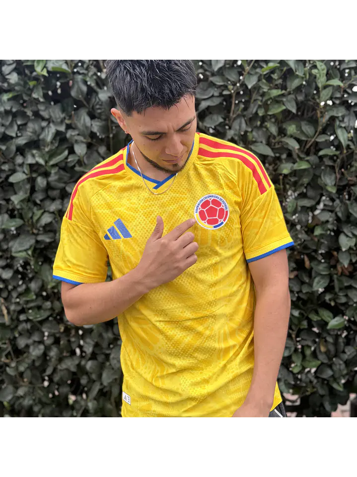 Camiseta Jugador Selección Colombia 1.1 Amarilla Hombre  2