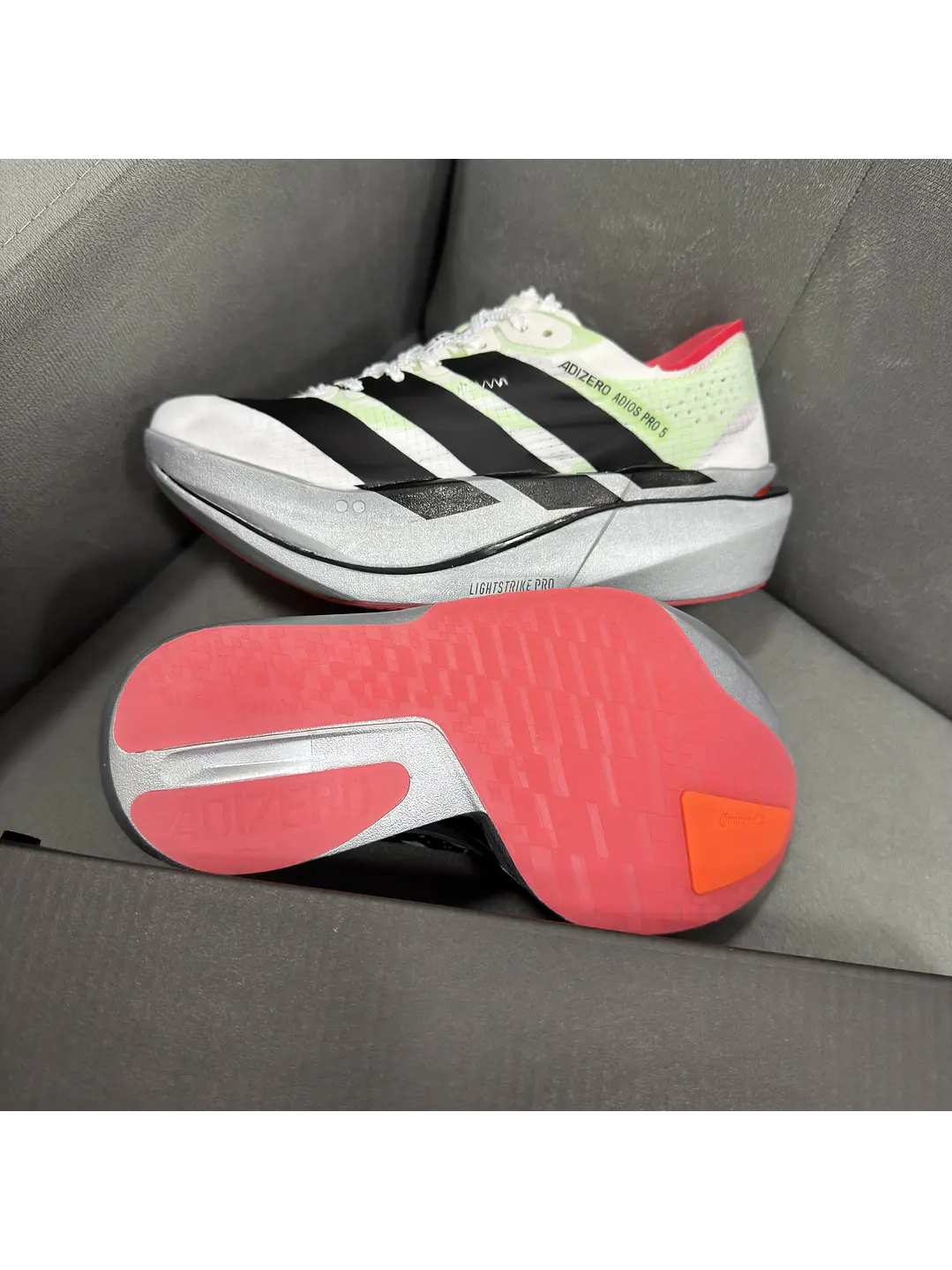 Adidas Adizero Adios Pro 5 Blanco Gris 4