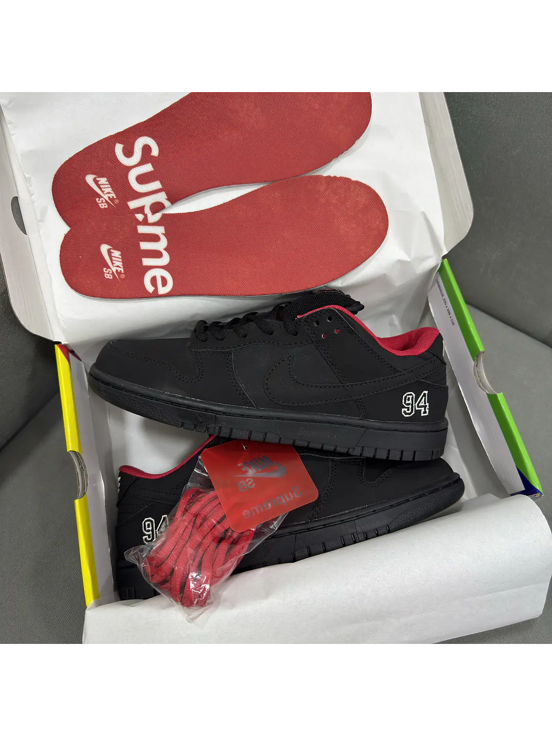 Nike Sb Dunk Low Supreme Black  2