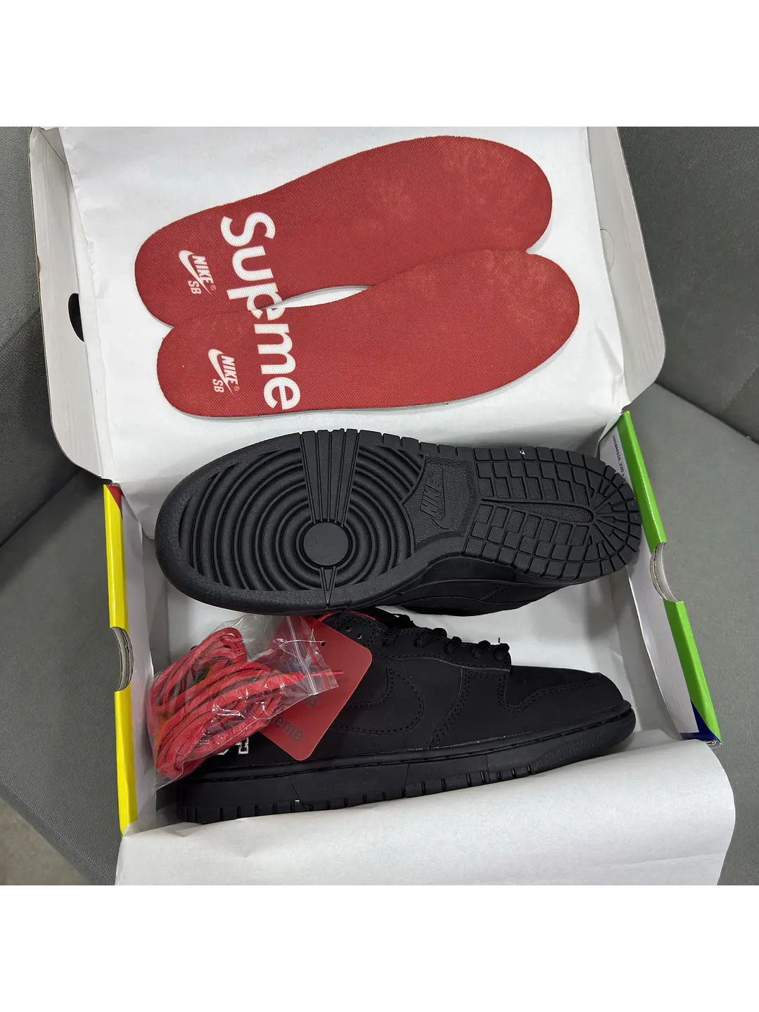 Nike Sb Dunk Low Supreme Black  4