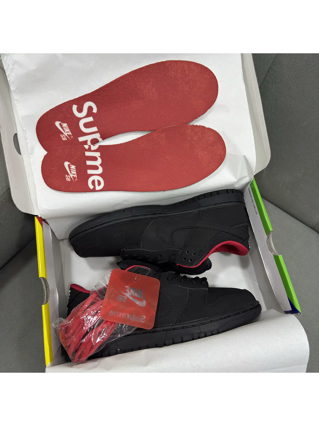 Nike Sb Dunk Low Supreme Black  1