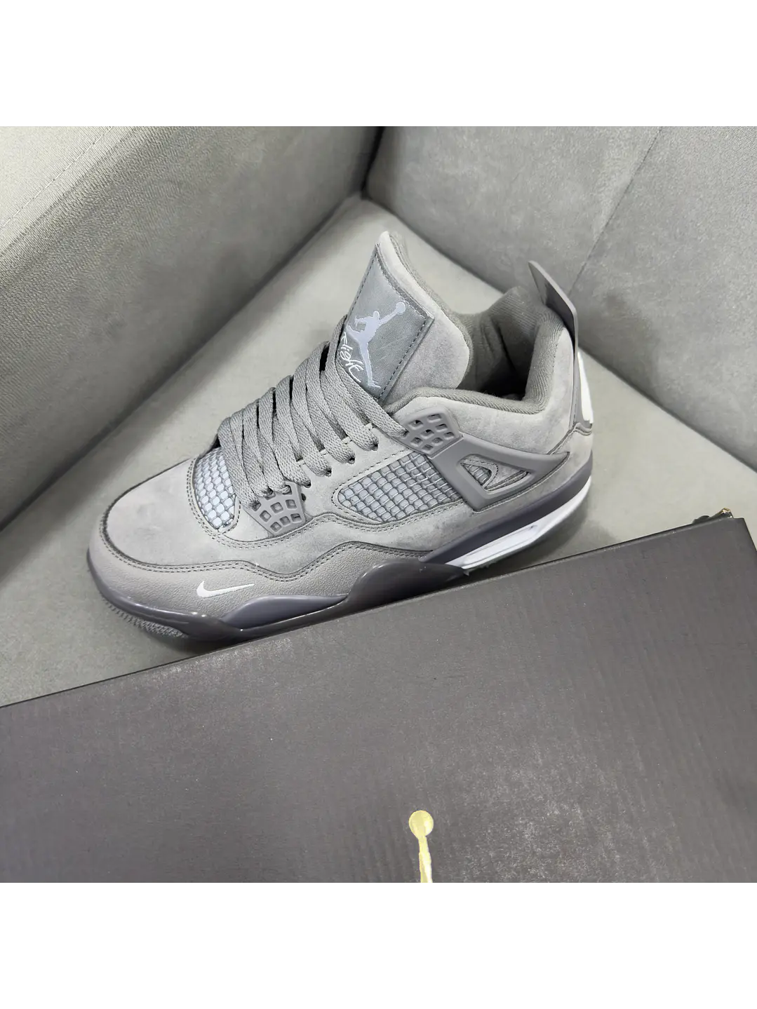 Jordan Retro 4 Bike Air Gris 5