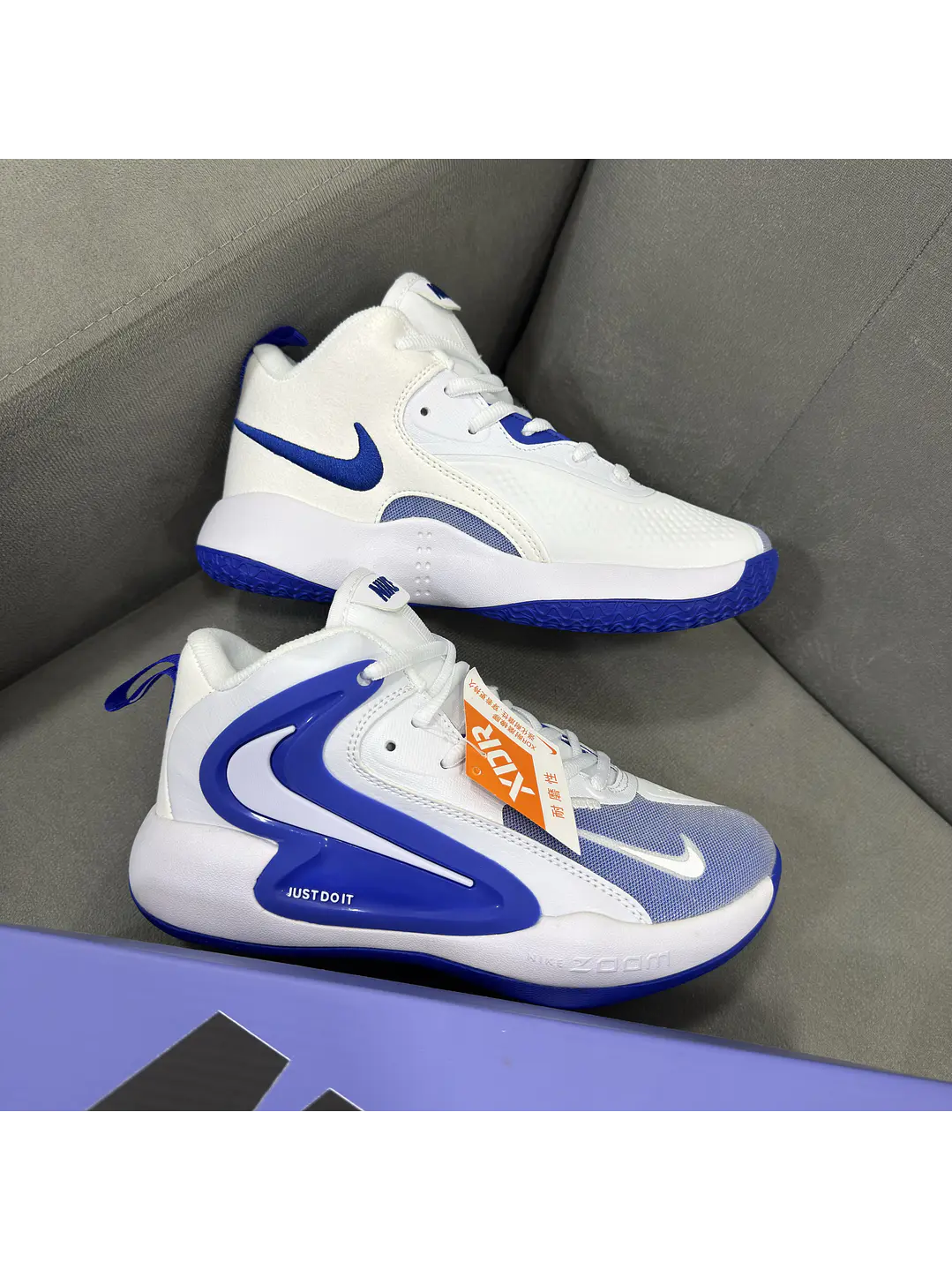 Nike HYPERSET 2 White Blue  2