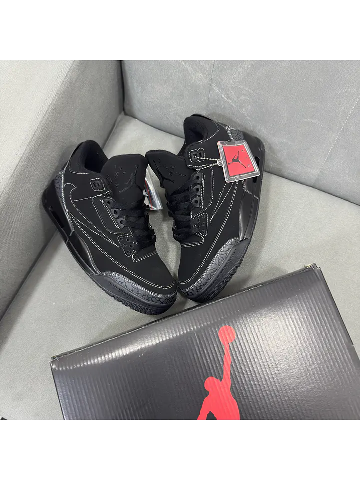 Jordan Retro 3 Travis Scoot Black  4