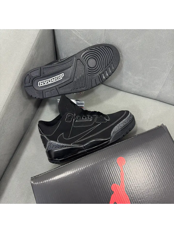 Jordan Retro 3 Travis Scoot Black  3
