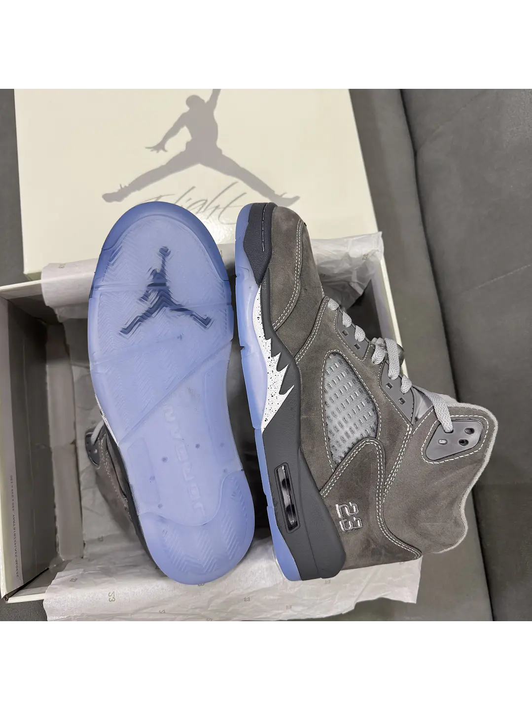 Jordan Retro 5 Wolf Grey  3