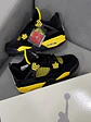 Jordan Retro 4 THUNDER Yellow Black  - Miniatura 2