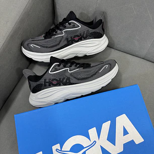 Hoka Clifton 10 Black Grey 