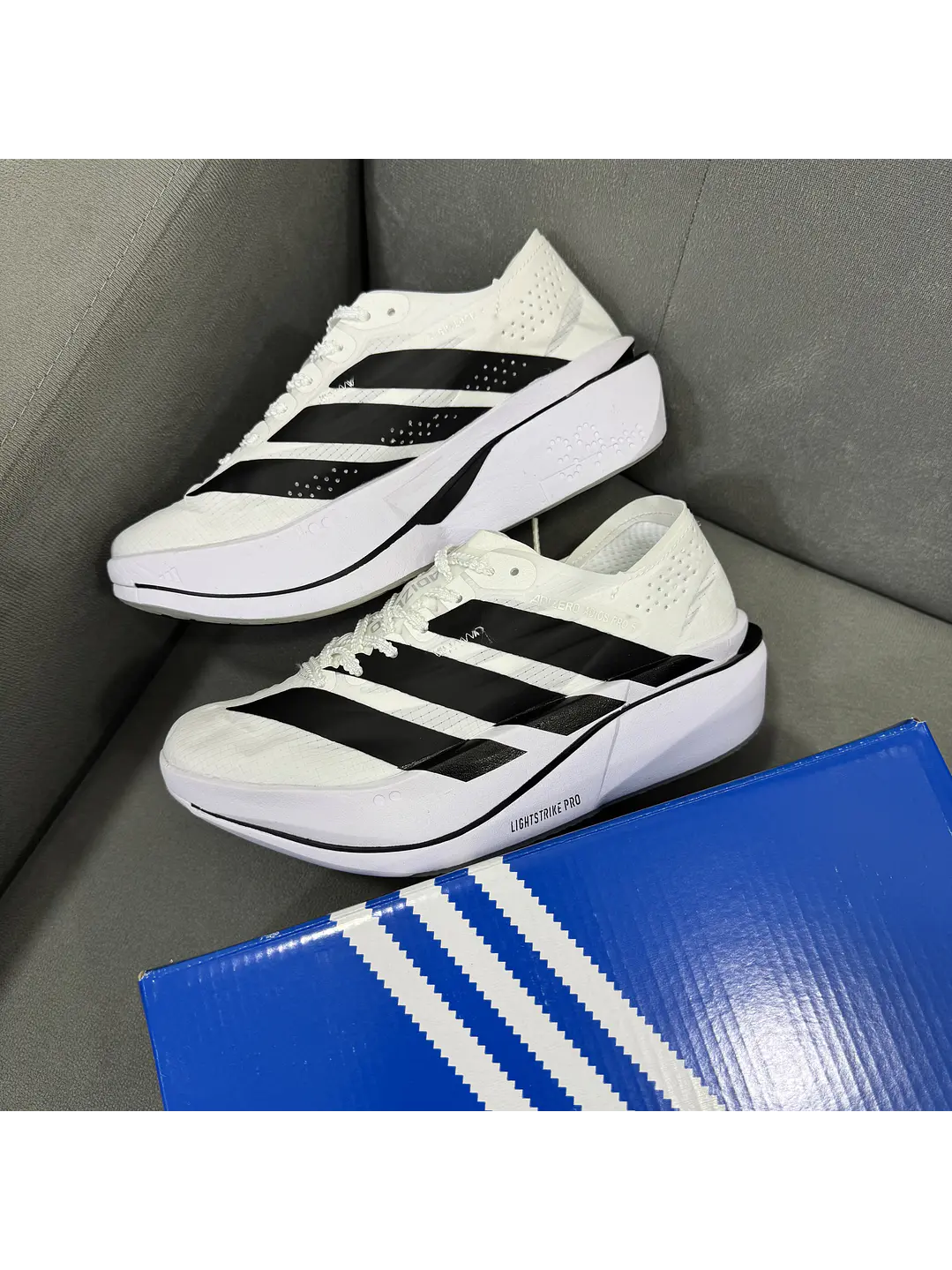 Adidas Adizero Adios Pro 5 White Black  1