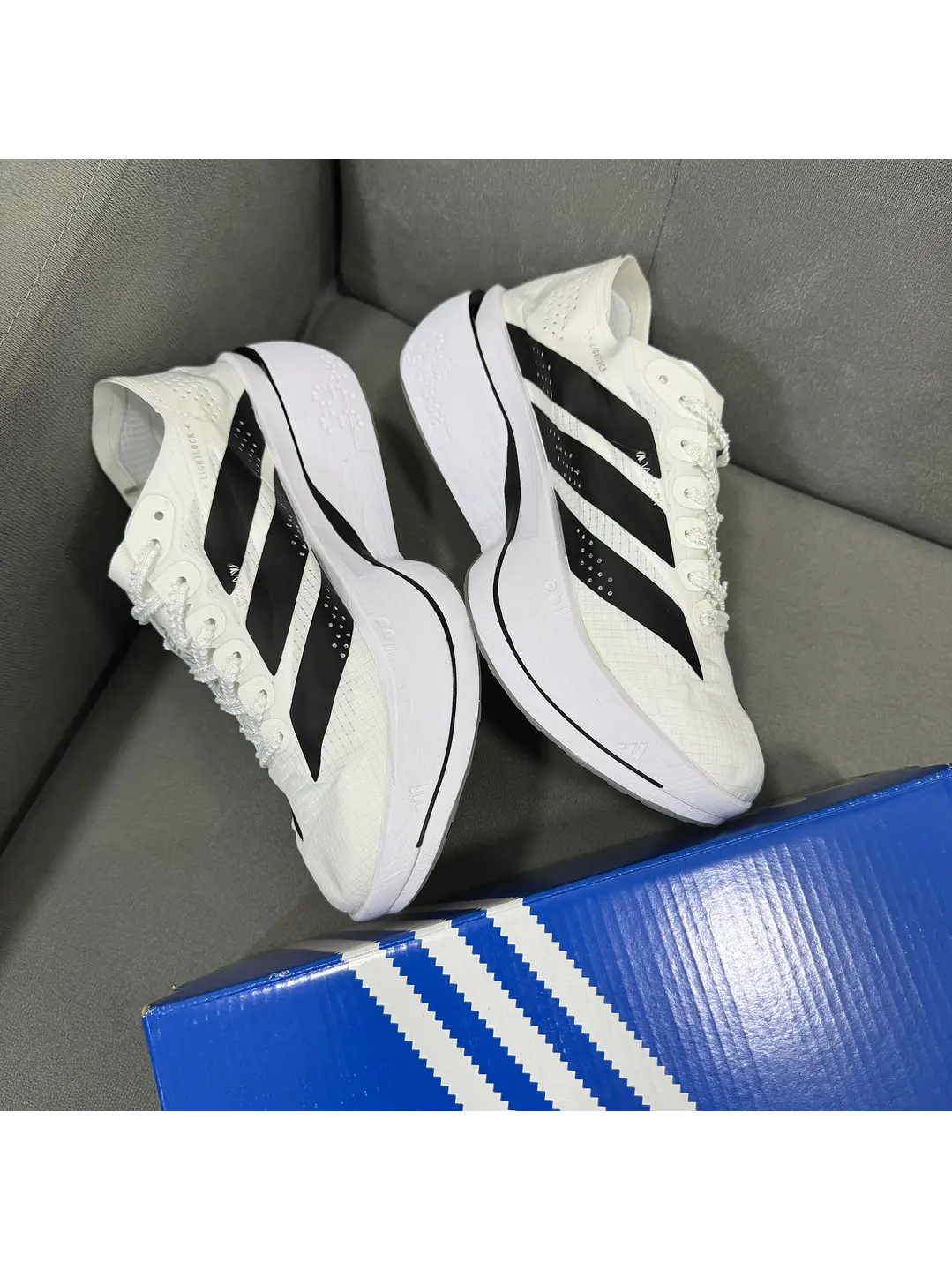 Adidas Adizero Adios Pro 5 White Black  3