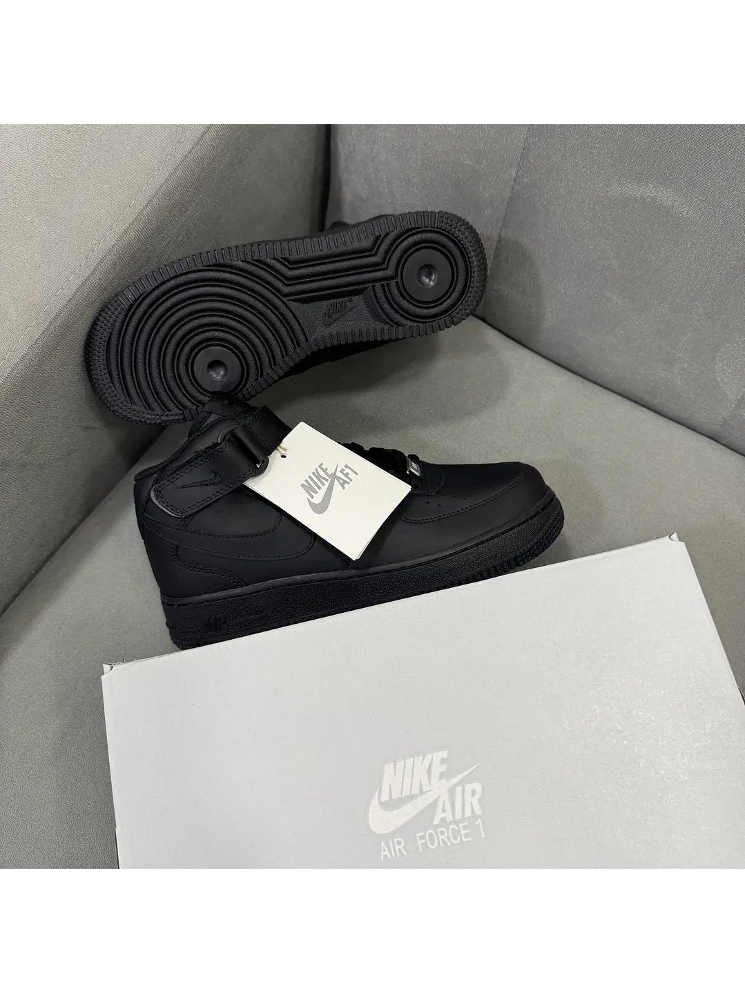 Nike Air Force One High Black  3