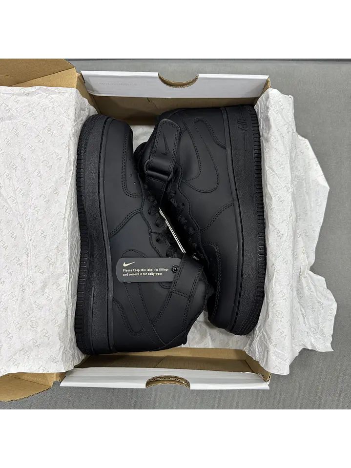 Nike Air Force One High Black  1