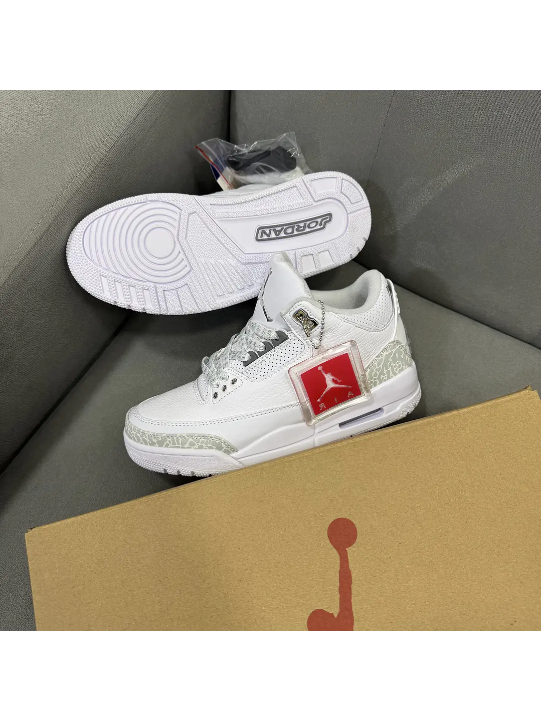 Jordan Retro 3 White Puré Money  3