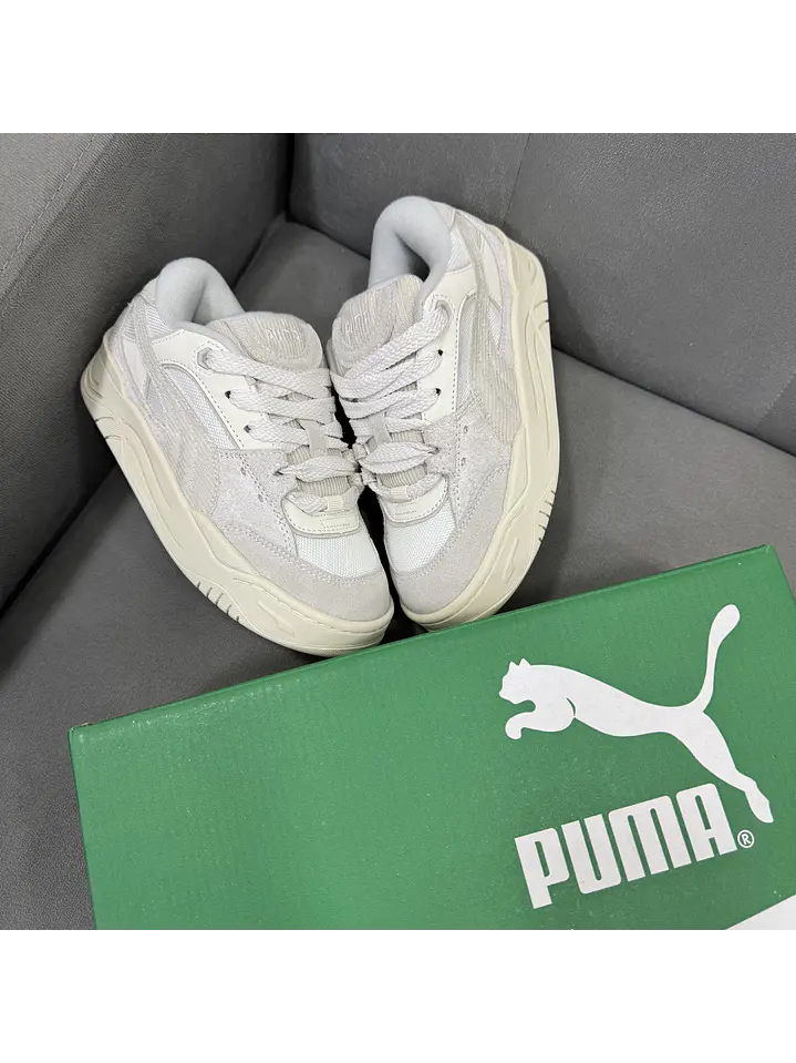 Puma 180 Beige White  4