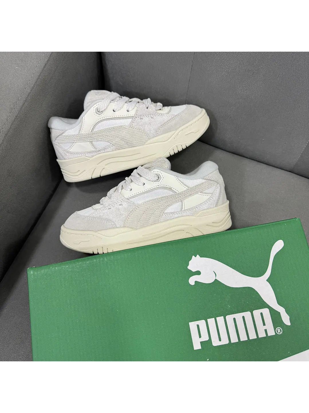 Puma 180 Beige White  1