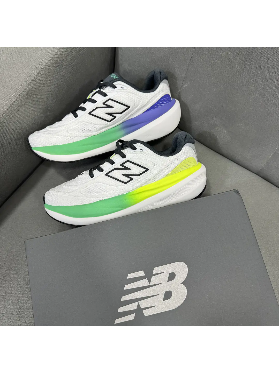 New Balance 1080 V15 Blanco Verde 3