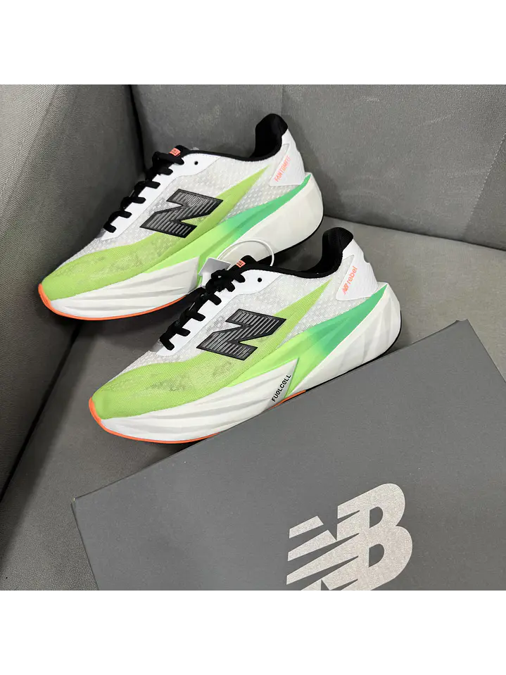 New Balance Rebel V5 White Green  2